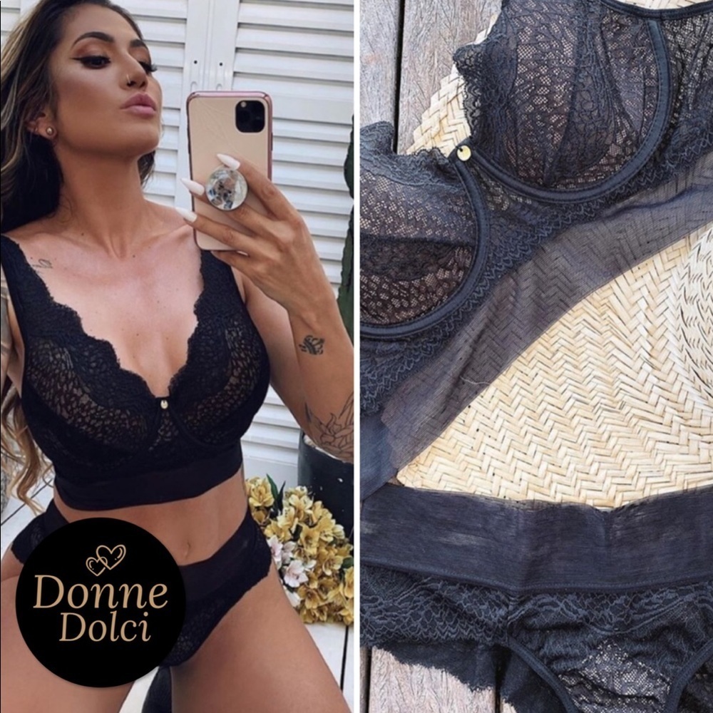 Wired non padded bra & panty - 2 piece set